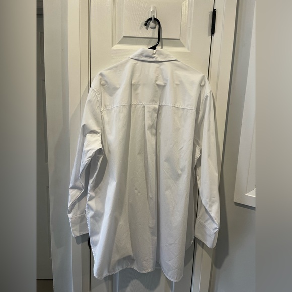 Mens Hudson North Shirt 2X White Classic‎ Button Front Cotton Long Sleeve - Picture 6 of 10